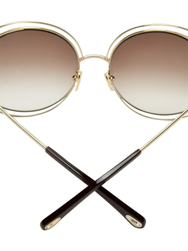 Chloe round discount frame sunglasses