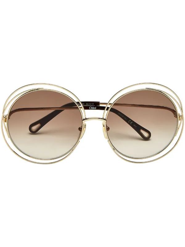 Chloe round frame sunglasses shop