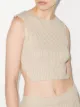 Image 2 of Danielle Guizio ribbed-knit crop top