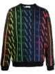 Image 1 of Valentino VLTN rainbow crew-neck sweatshirt