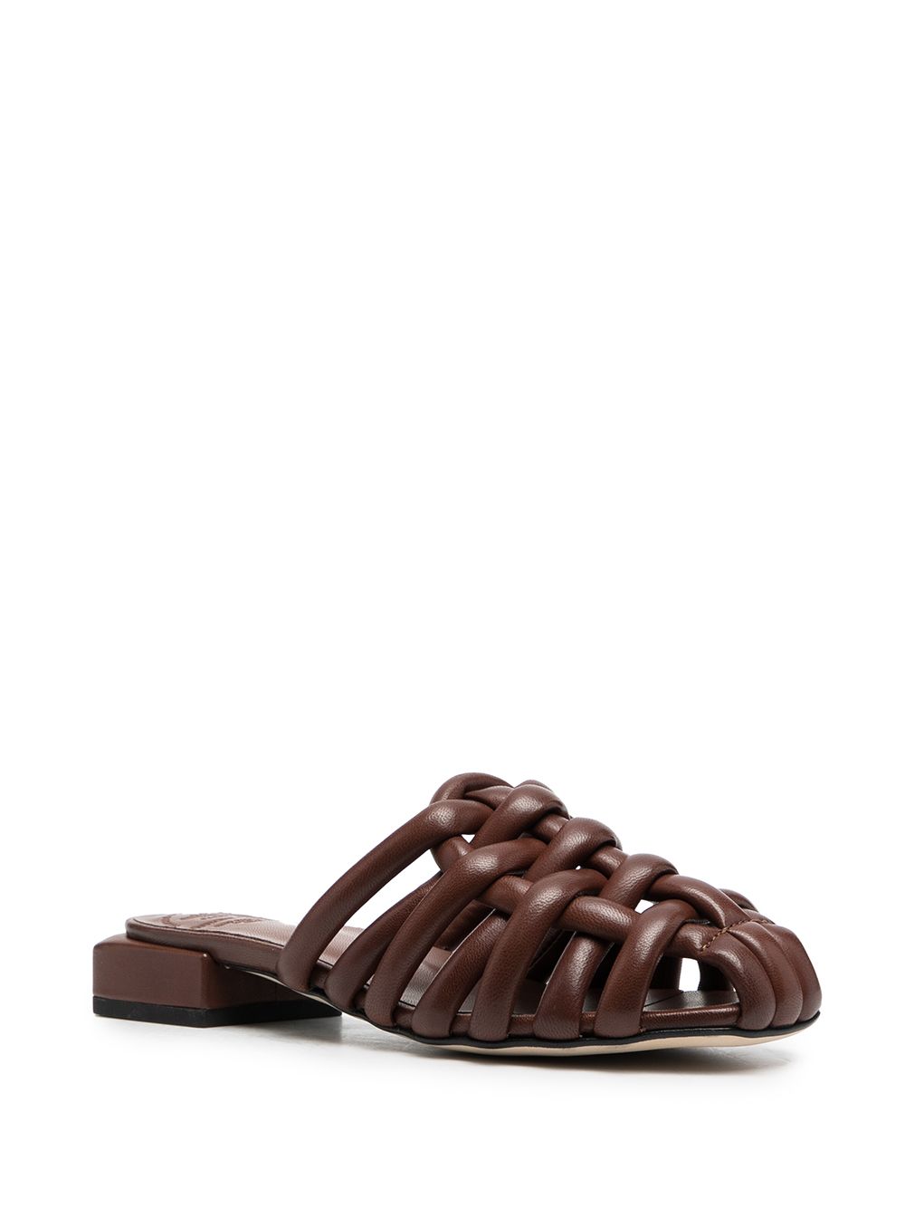 Officine Creative Gillian geweven sandalen - Bruin