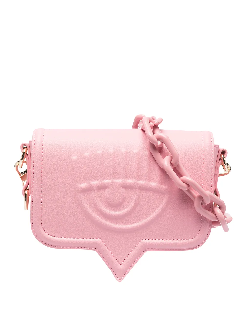 Click to view more detailed imagery on our partner's website Chiara Ferragni Eyelike Pink Large Crossbody Bag