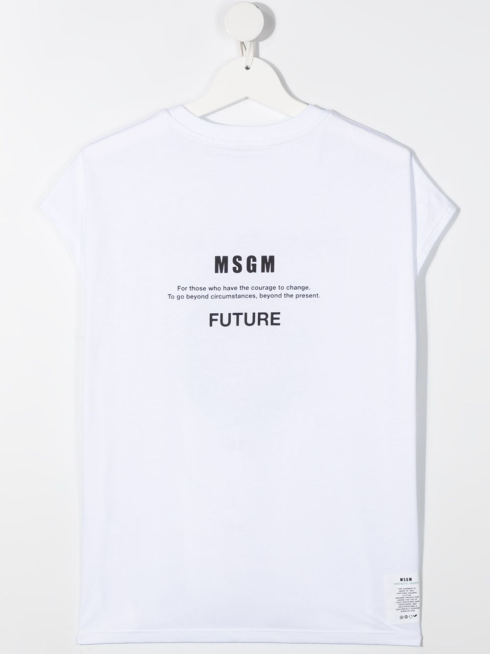 фото Msgm kids футболка с надписью