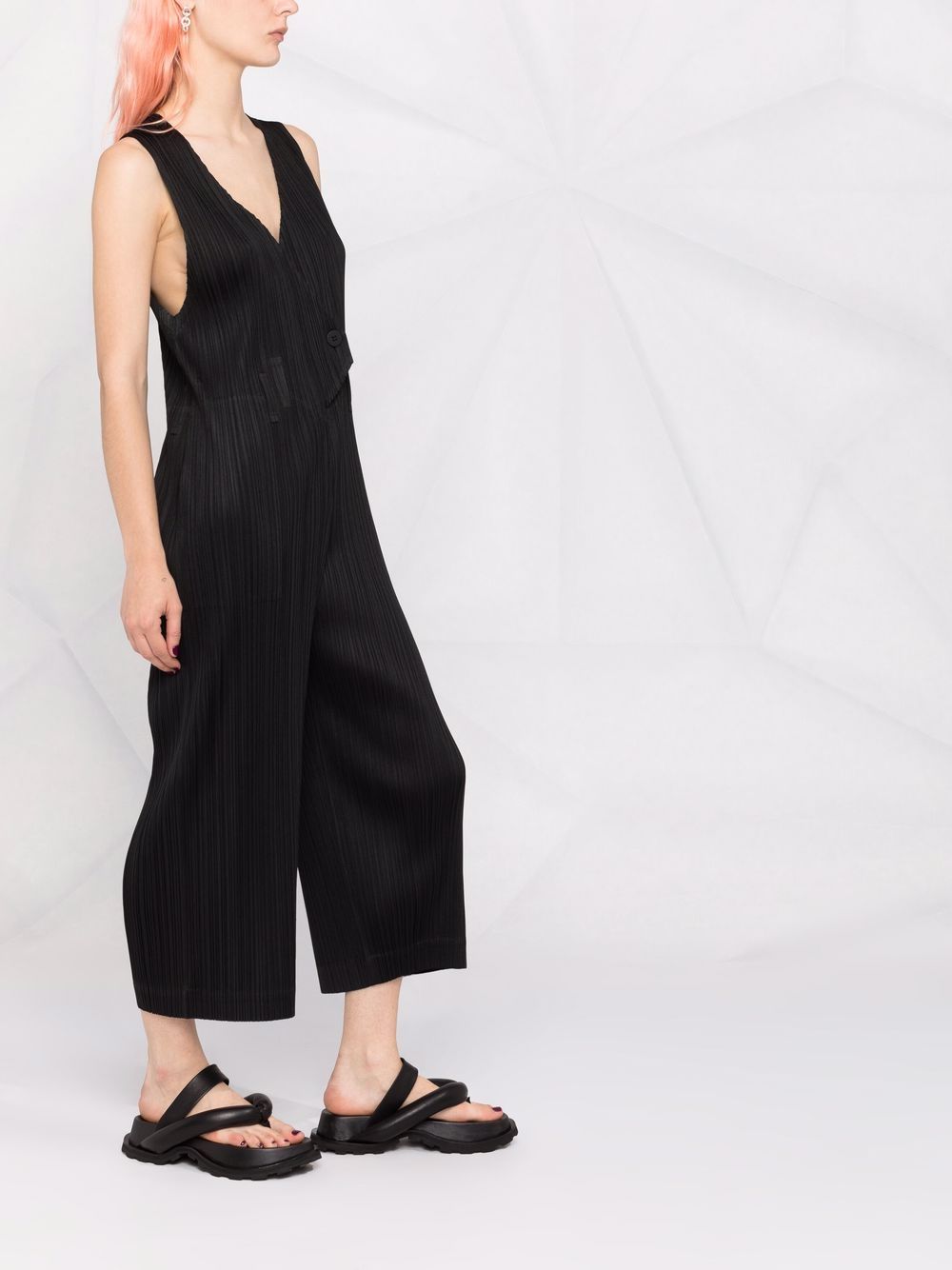 фото Pleats please issey miyake укороченный плиссированный комбинезон