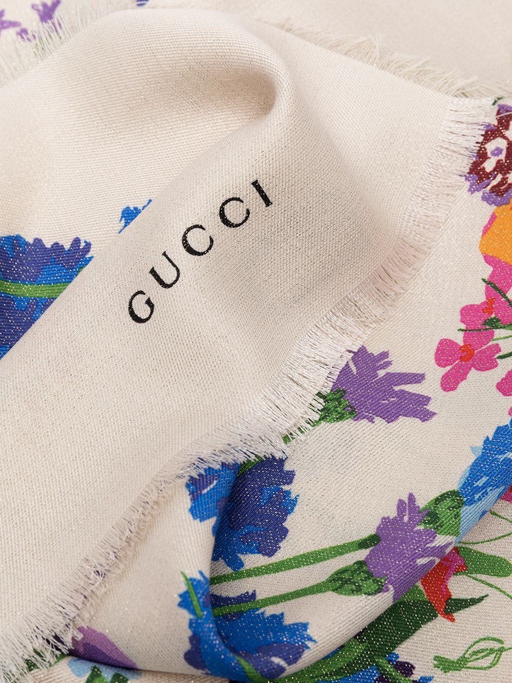 фото Gucci шарф с цветочным узором