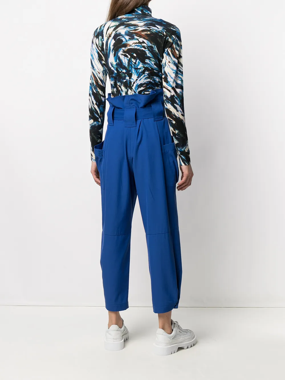 фото Kenzo укороченные брюки с присборенной талией