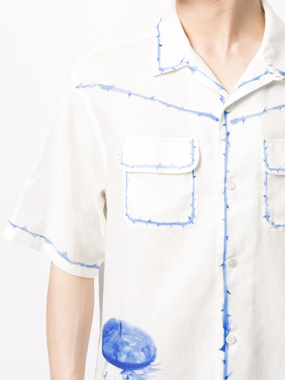 фото Undercover рубашка с принтом пейсли