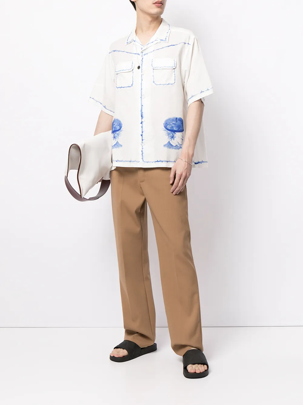 фото Undercover рубашка с принтом пейсли