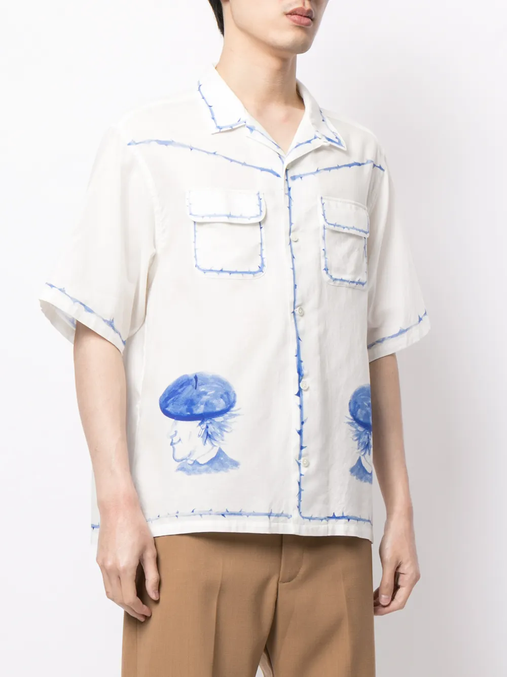 фото Undercover рубашка с принтом пейсли