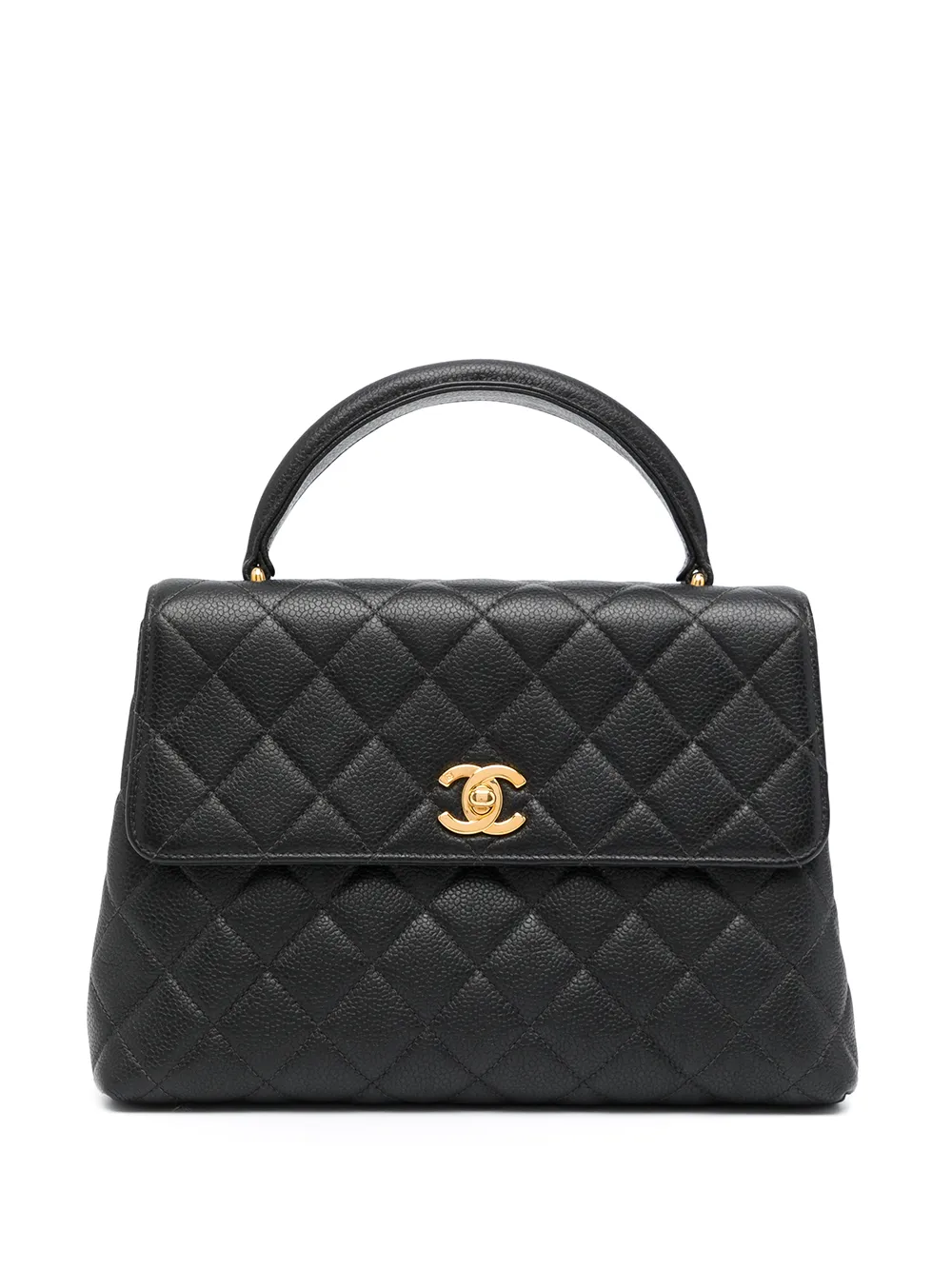 الصورة 1 من Chanel Pre-Owned شنطة أعمال صغيرة مبطنة بنقش المعين 1997