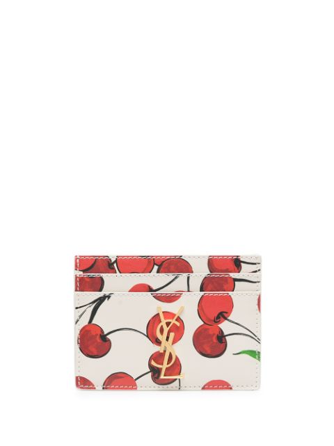 ysl cherry card holder