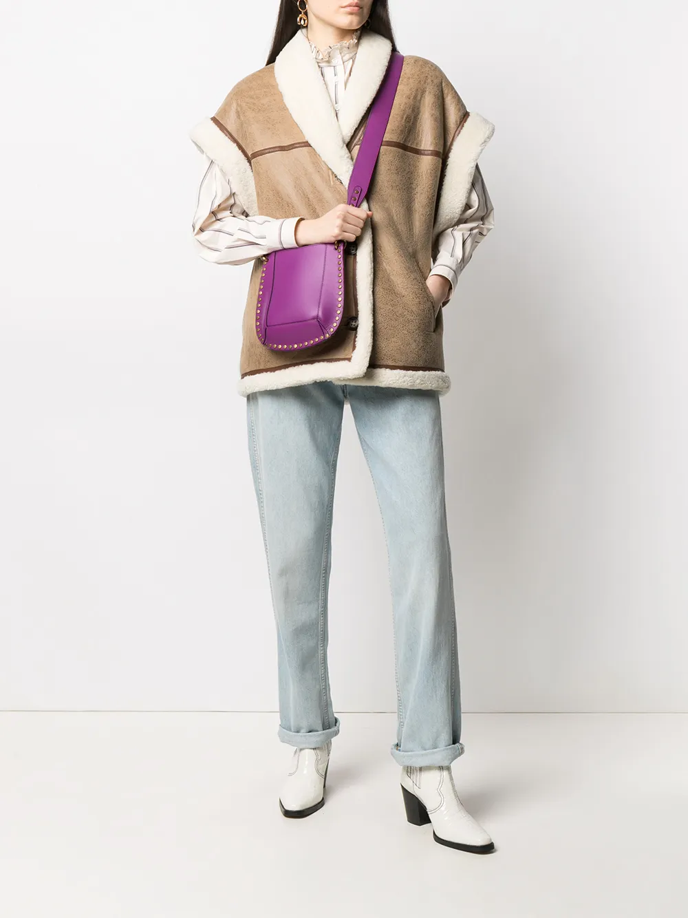 фото Isabel marant étoile декорированная сумка на плечо