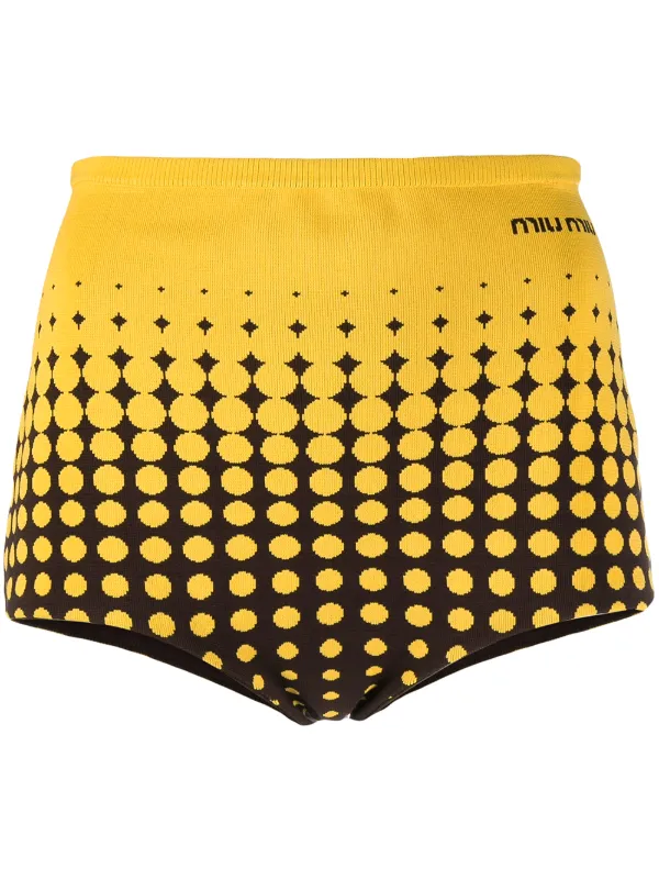 miu miu knit shorts