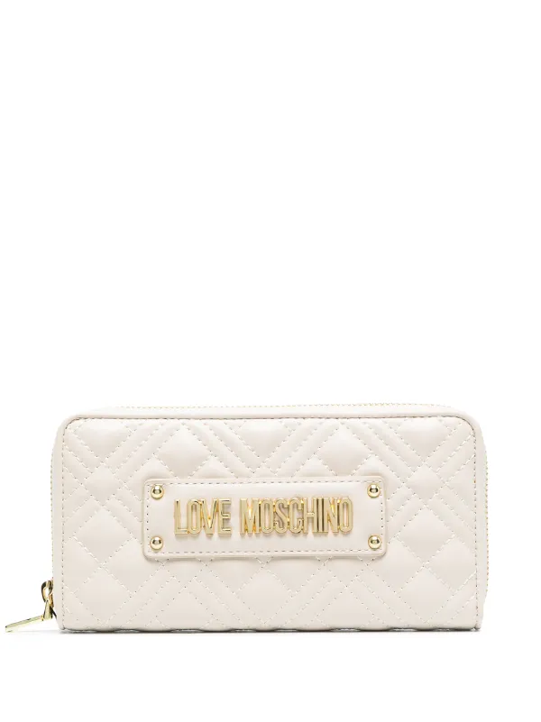 love moschino zip around wallet