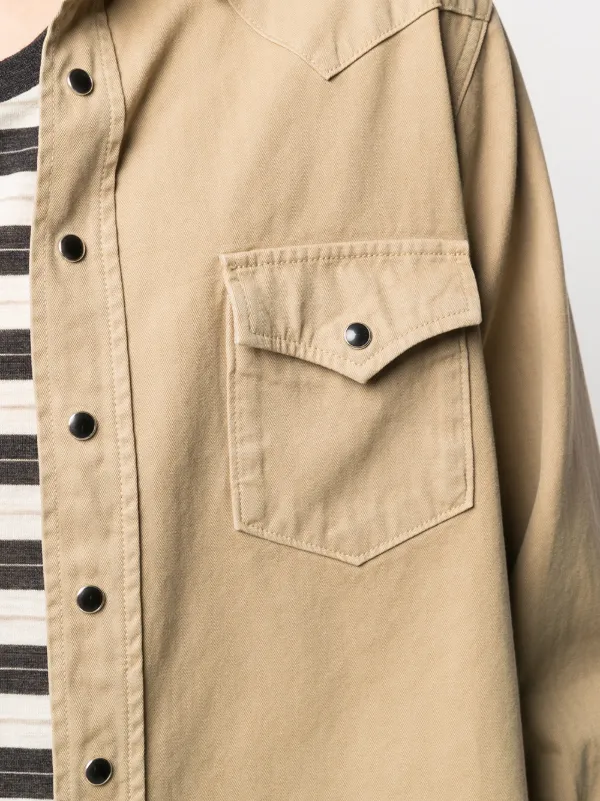 Saint Laurent ストーンウォッシュ デニムシャツ 通販 - FARFETCH