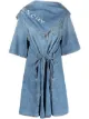 Image 1 of Givenchy distressed scarf detail shirtdress