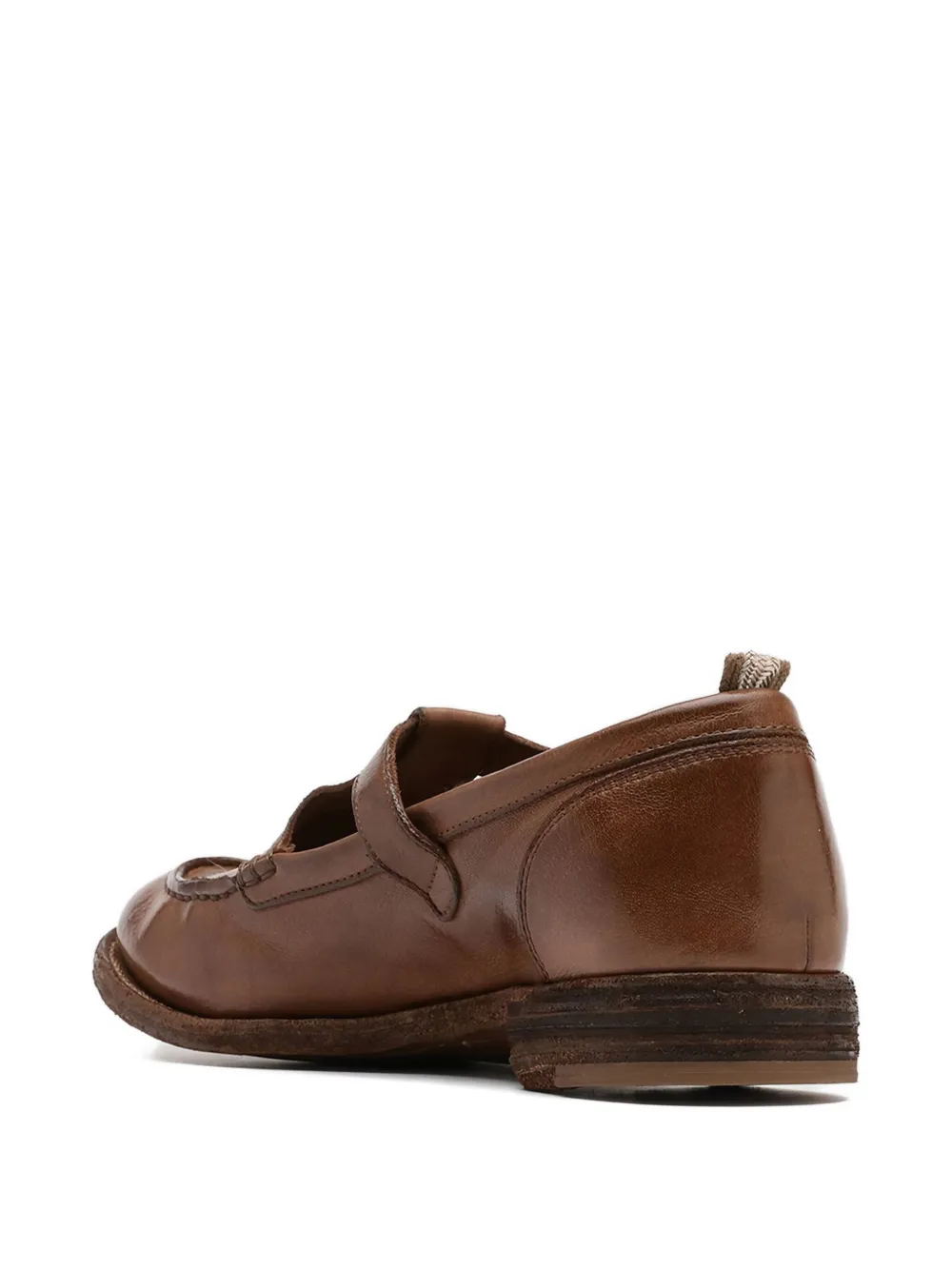 Officine Creative Buckled Leather Loafers In Brown
