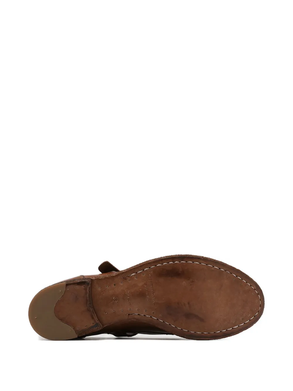 Officine Creative Buckled Leather Loafers In Brown