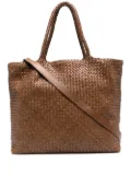 Officine Creative interwoven-design tote bag - Brown