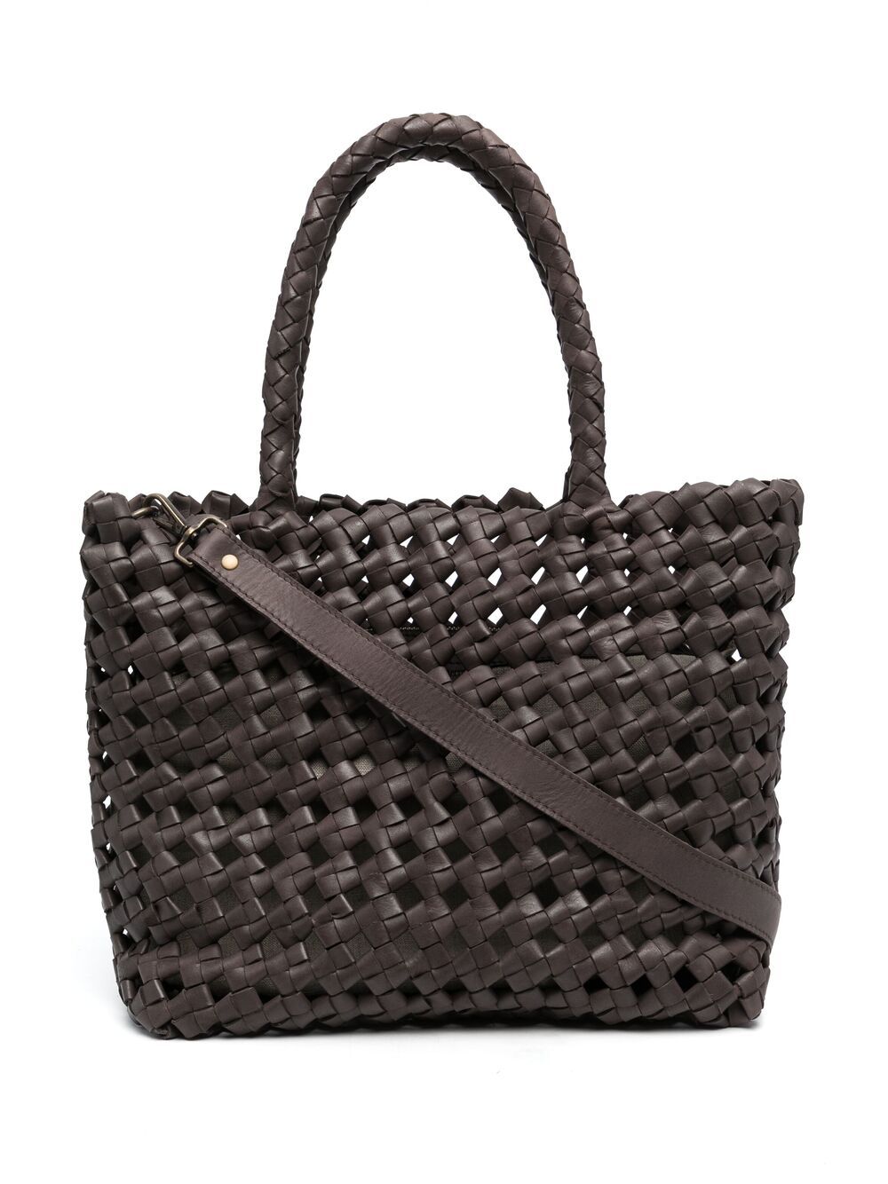 

Officine Creative interwoven-design tote bag - Brown