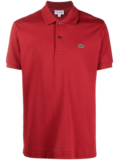 Lacoste logo embroidered polo shirt
