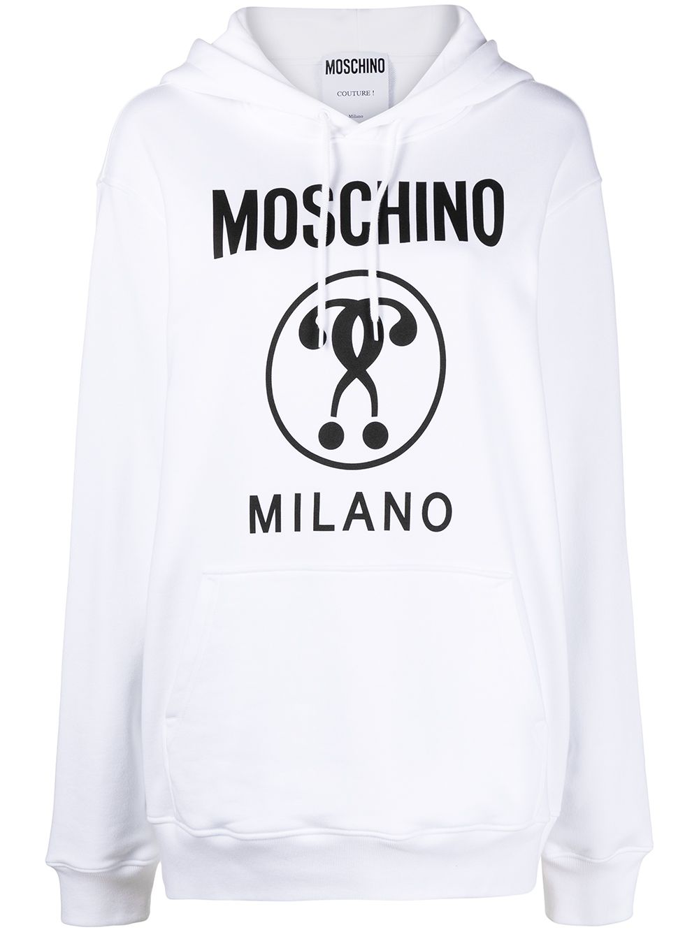 фото Moschino худи с принтом double question mark