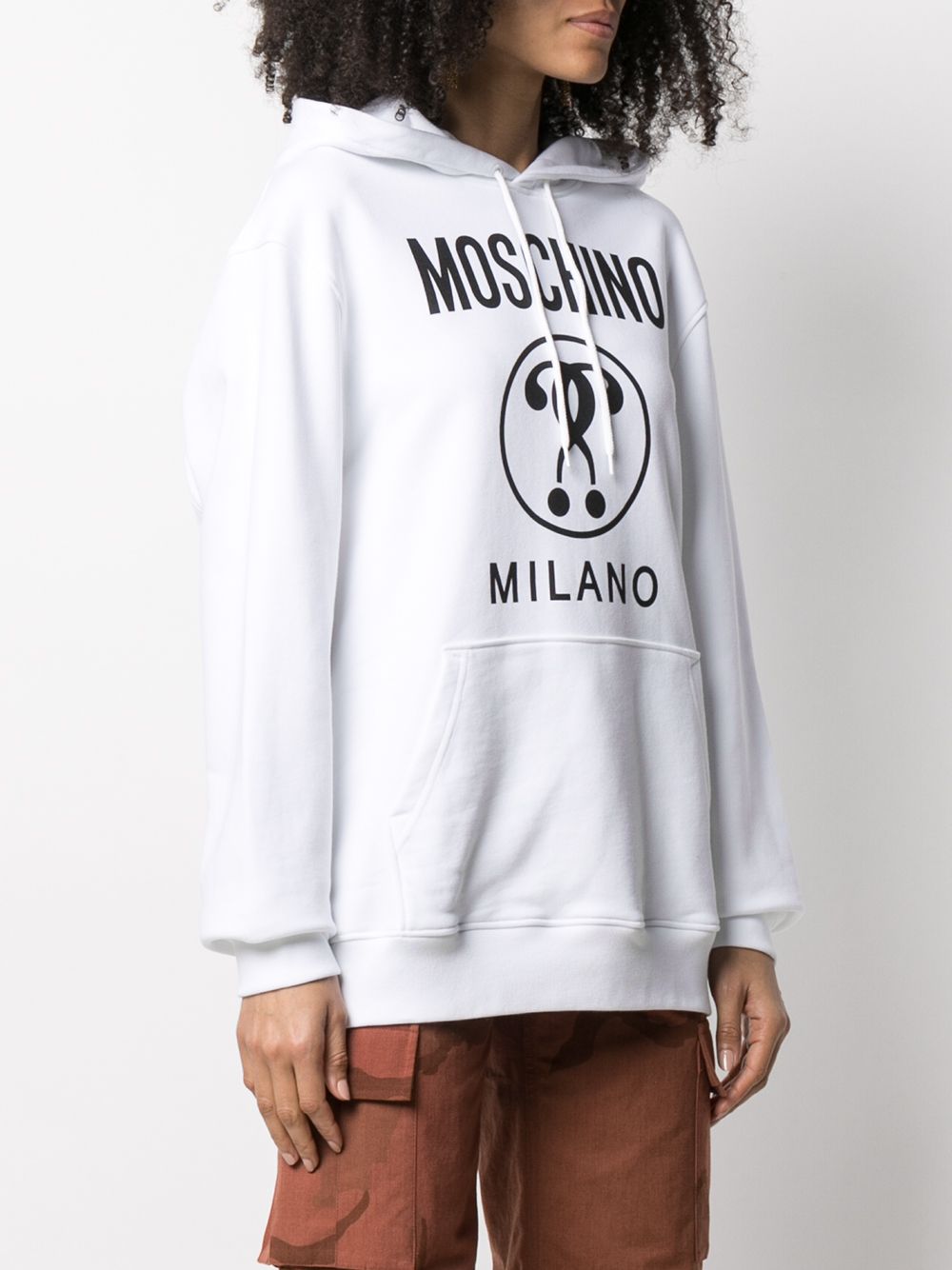 фото Moschino худи с принтом double question mark