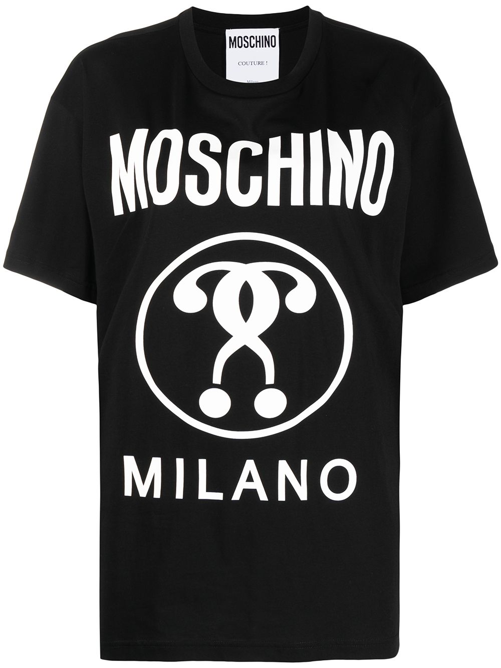 фото Moschino футболка с принтом double question mark