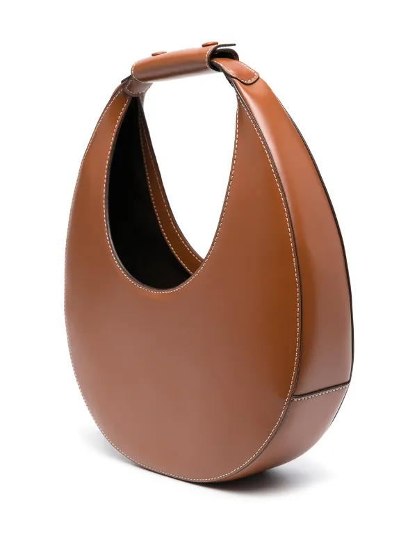 トートバッグ STAUD Moon Bag - Staud - Leather - Brown (H25P4022GP TAN) STAUD Moon Leather Shoulder Bag | Brown | FARFETCH