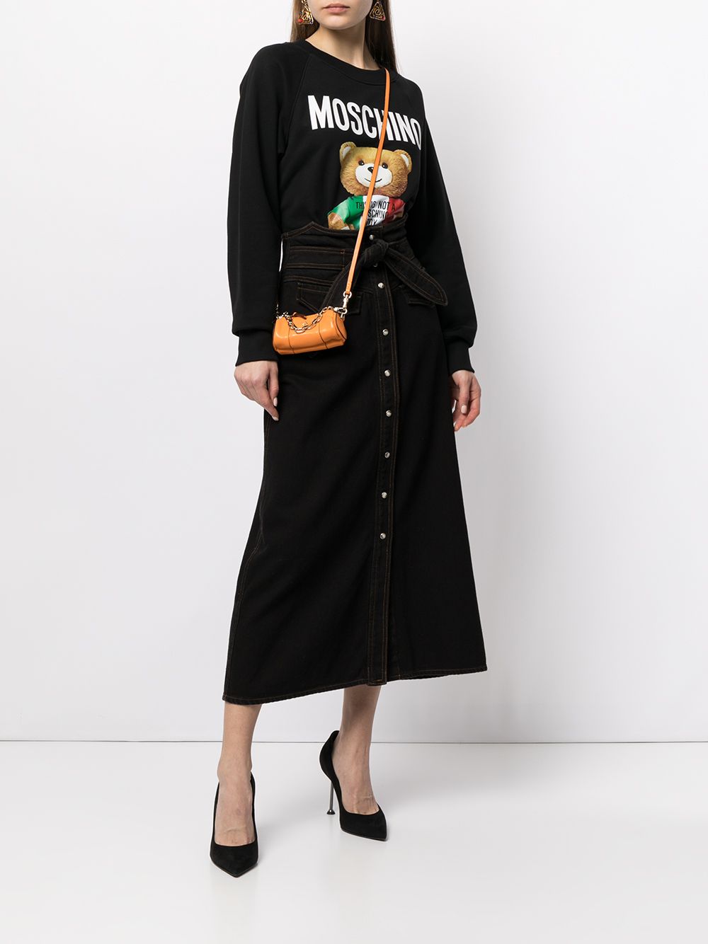 фото Moschino толстовка с принтом teddy bear