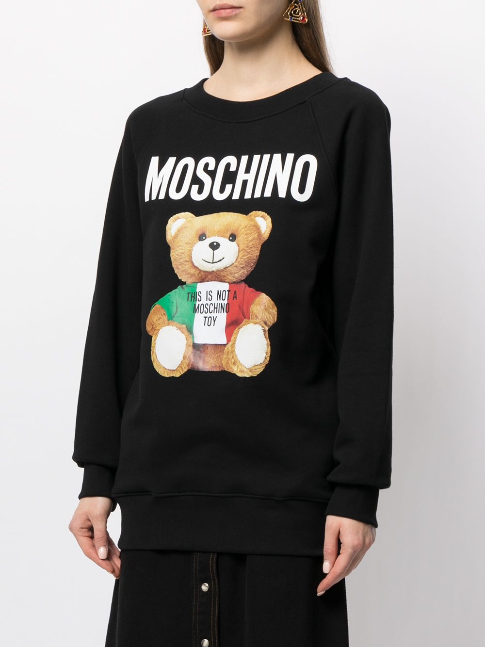 фото Moschino толстовка с принтом teddy bear