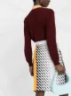 Miu Miu geometric-print A-line skirt
