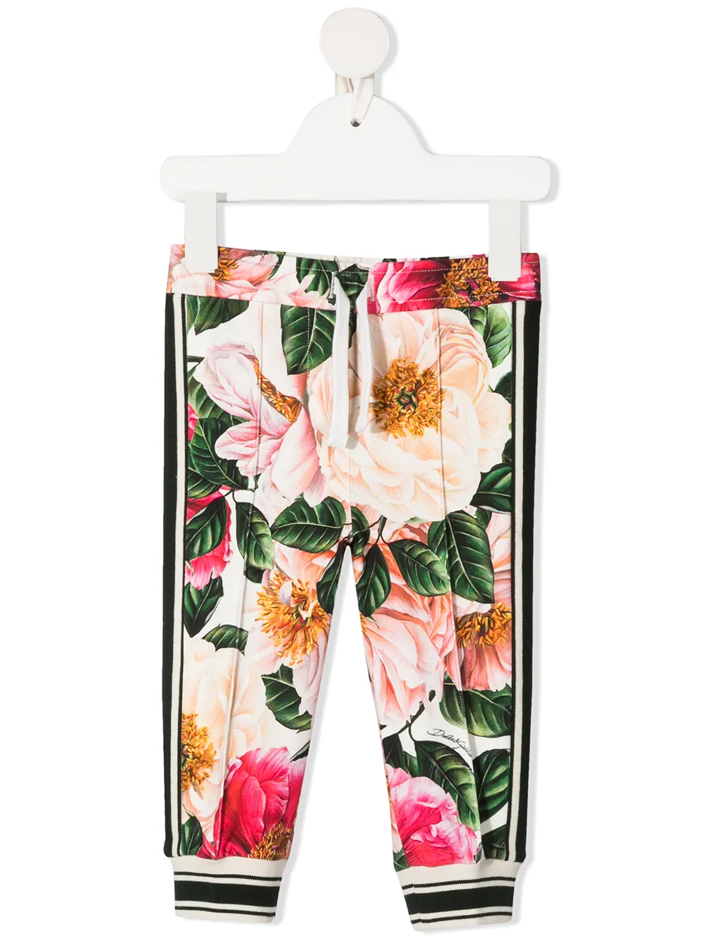 

Dolce & Gabbana Kids leggins con estampado floral - Rosado