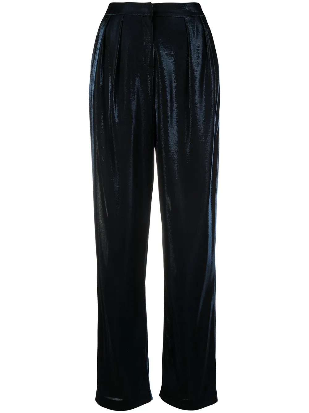 

Emporio Armani high-waisted velvet trousers - Blue