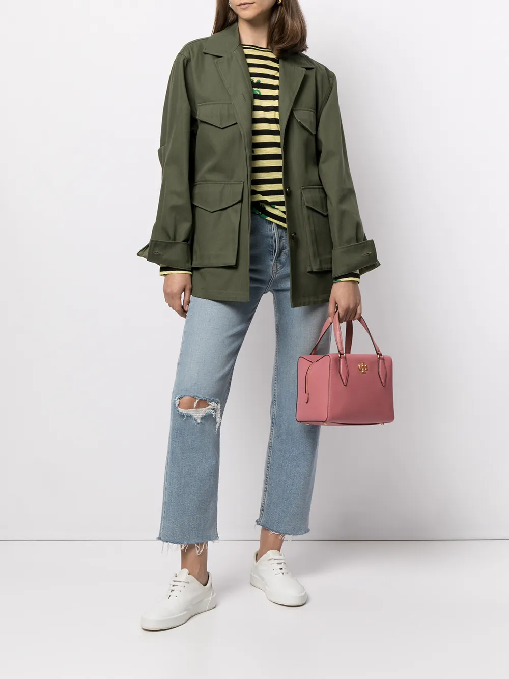фото Tory burch каркасная сумка-тоут