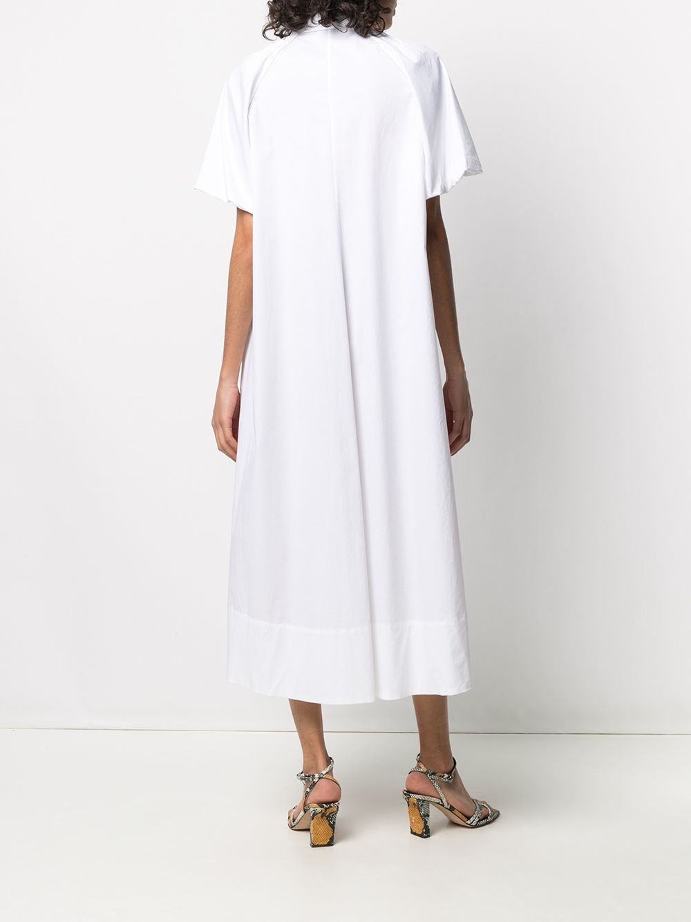фото Peserico платье-рубашка длины миди с завязками