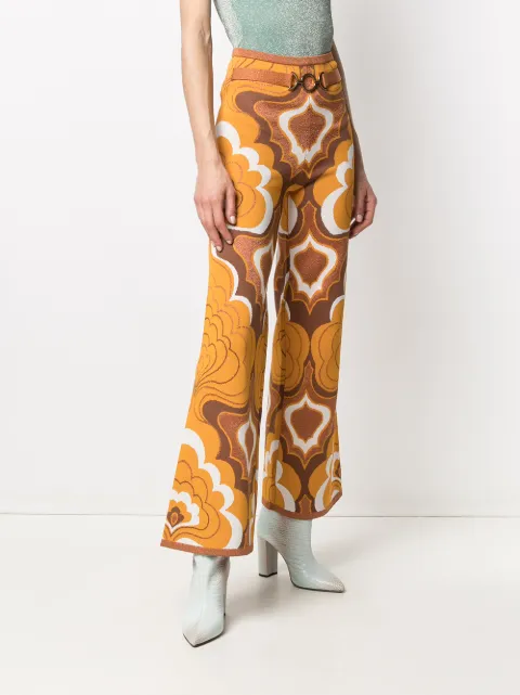 Shop Alice McCall retro-print flared 