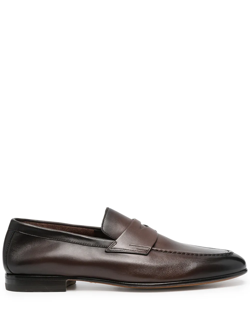 

Santoni Penny slip-on loafers - Brown