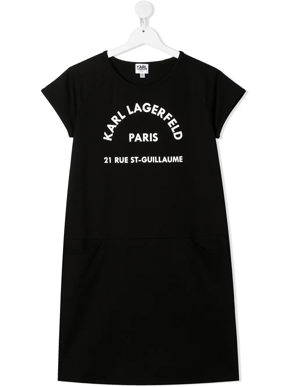фото Karl lagerfeld kids платье-футболка с логотипом