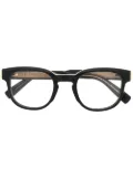 Dunhill side logo plaque glasses - Black
