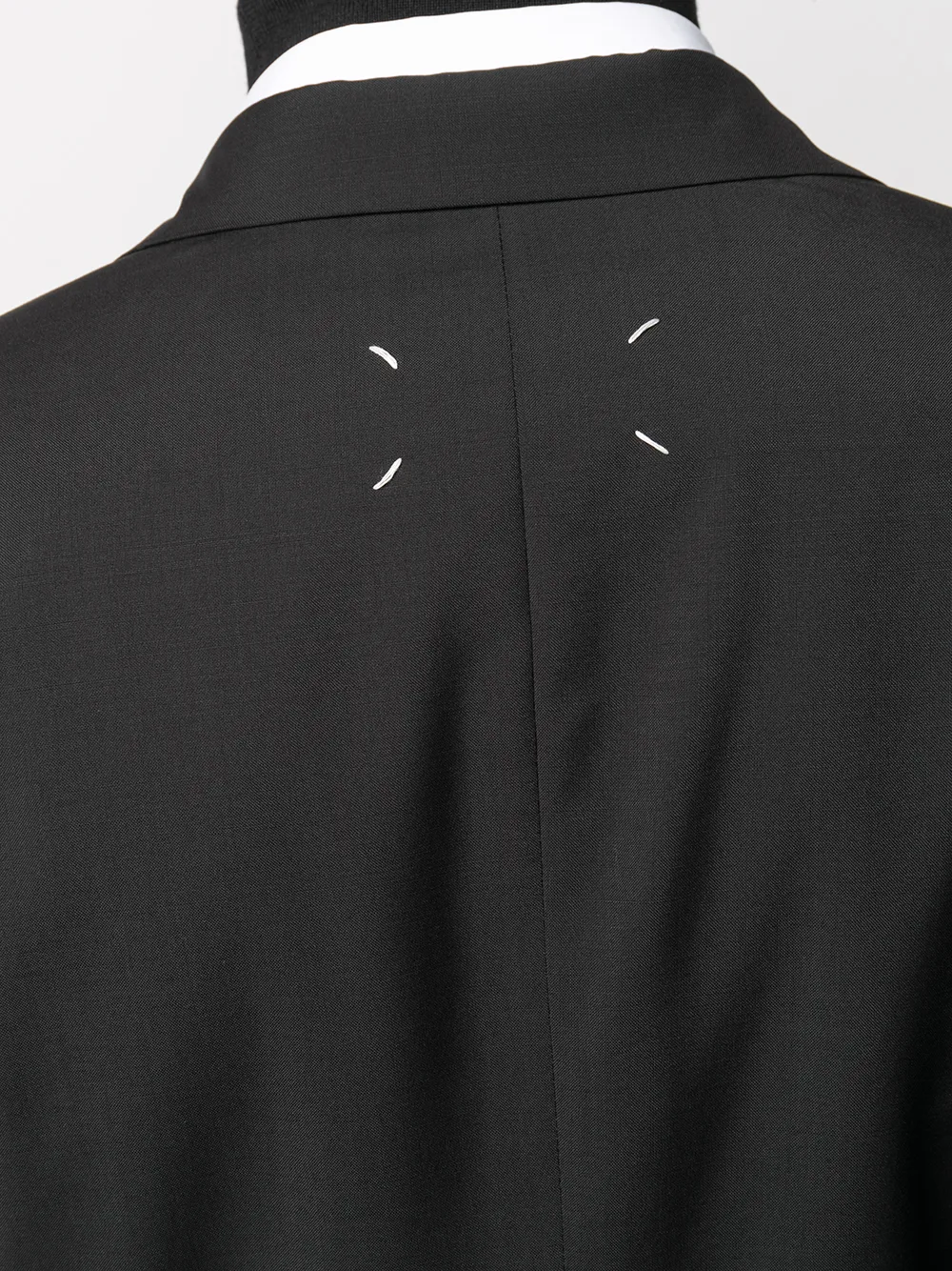 фото Maison margiela костюм с однобортным пиджаком и контрастной строчкой