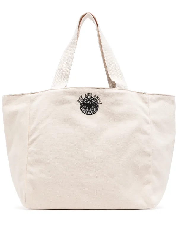 embroidered tote bag