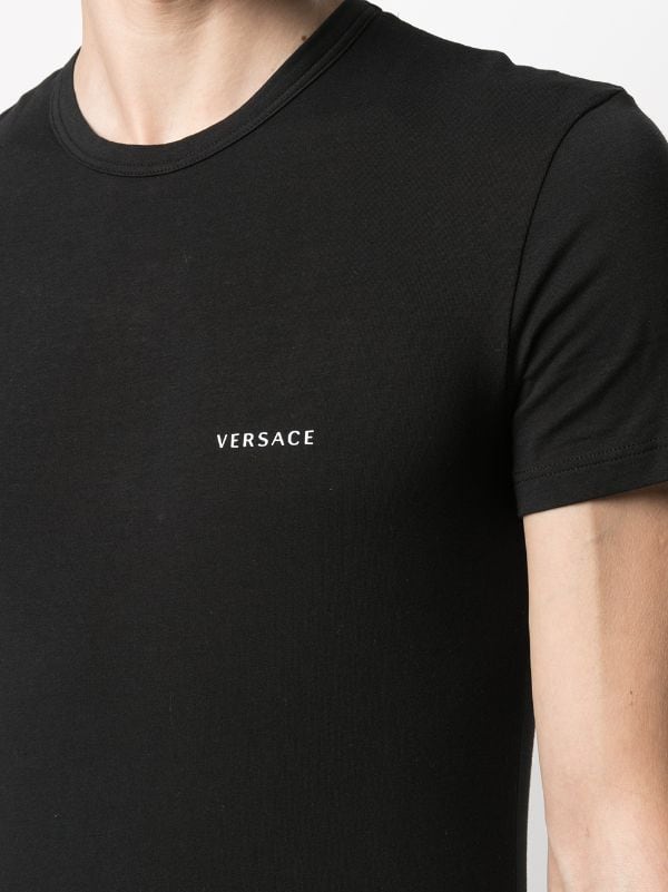 T-shirts Versace - Crewneck cotton T-shirt with monogram
