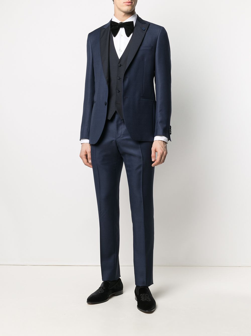 Lardini Classic three-piece wool-blend Suit - Farfetch