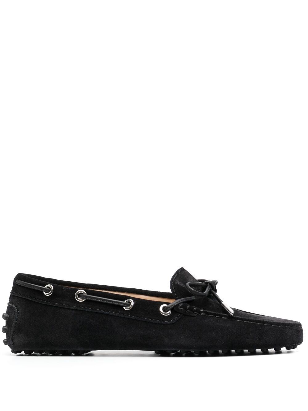 Shop Tod's Heaven Lace-up Driving Loafers In Black