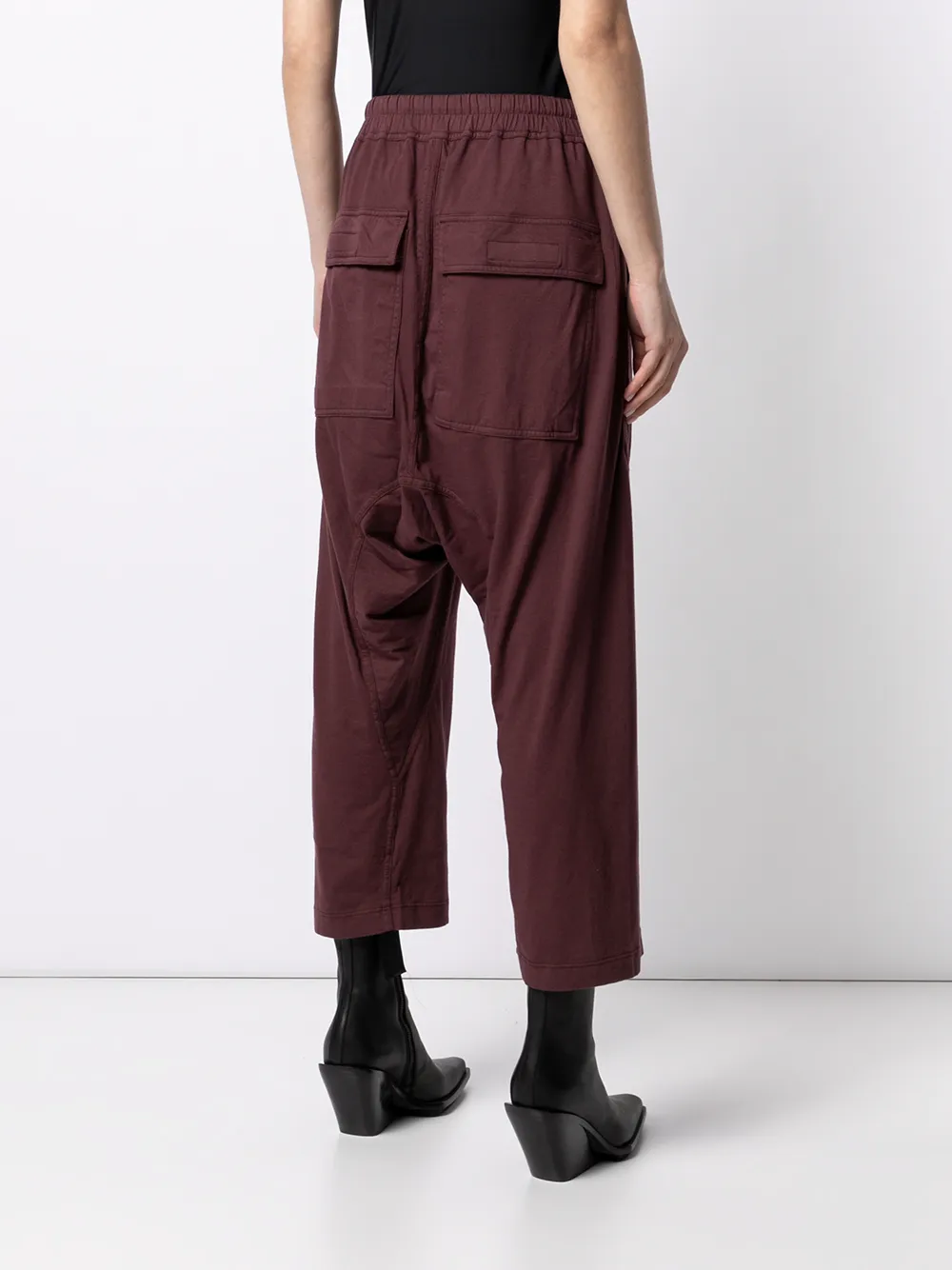 фото Rick owens drkshdw брюки с низким шаговым швом