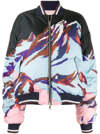 PUCCI Pre-Owned abstract-print Reversible Bomber Jacket - Farfetch