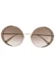 Image 1 of Alexander McQueen Eyewear studded border round sunglasses