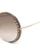 Alexander McQueen Eyewear studded border round sunglasses