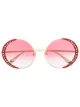 Image 1 of Alexander McQueen Eyewear studded border round sunglasses